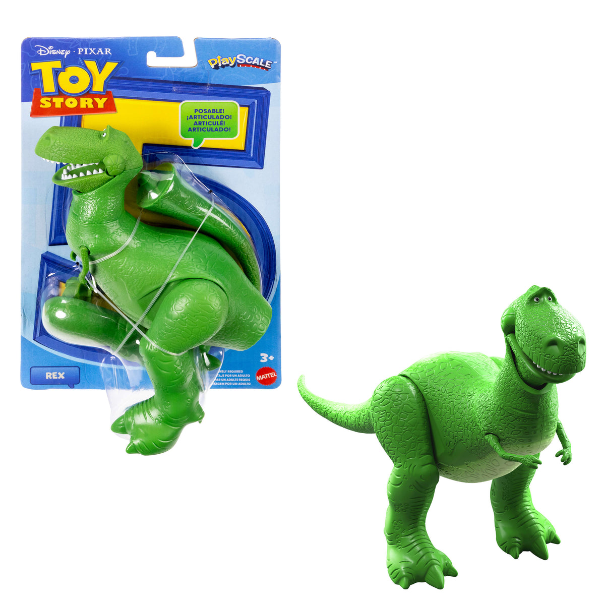 Disney Pixar Toy Story 5 Rex Playscale Action Figure