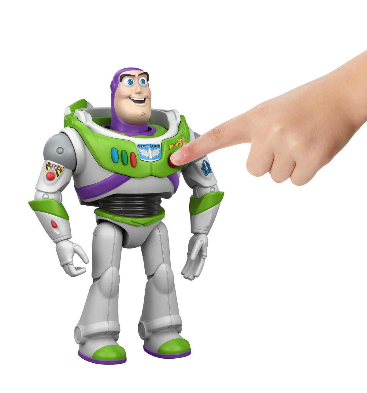 Disney Pixar Toy Story 5 Interactables Buzz Lightyear 7 Inch Battery-Operated Talking Figure