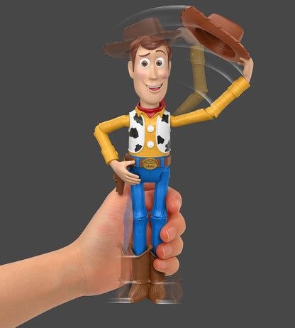 Disney Toy Story 5 Hello Woody 12-Inch Hat-Tipping Action Figure