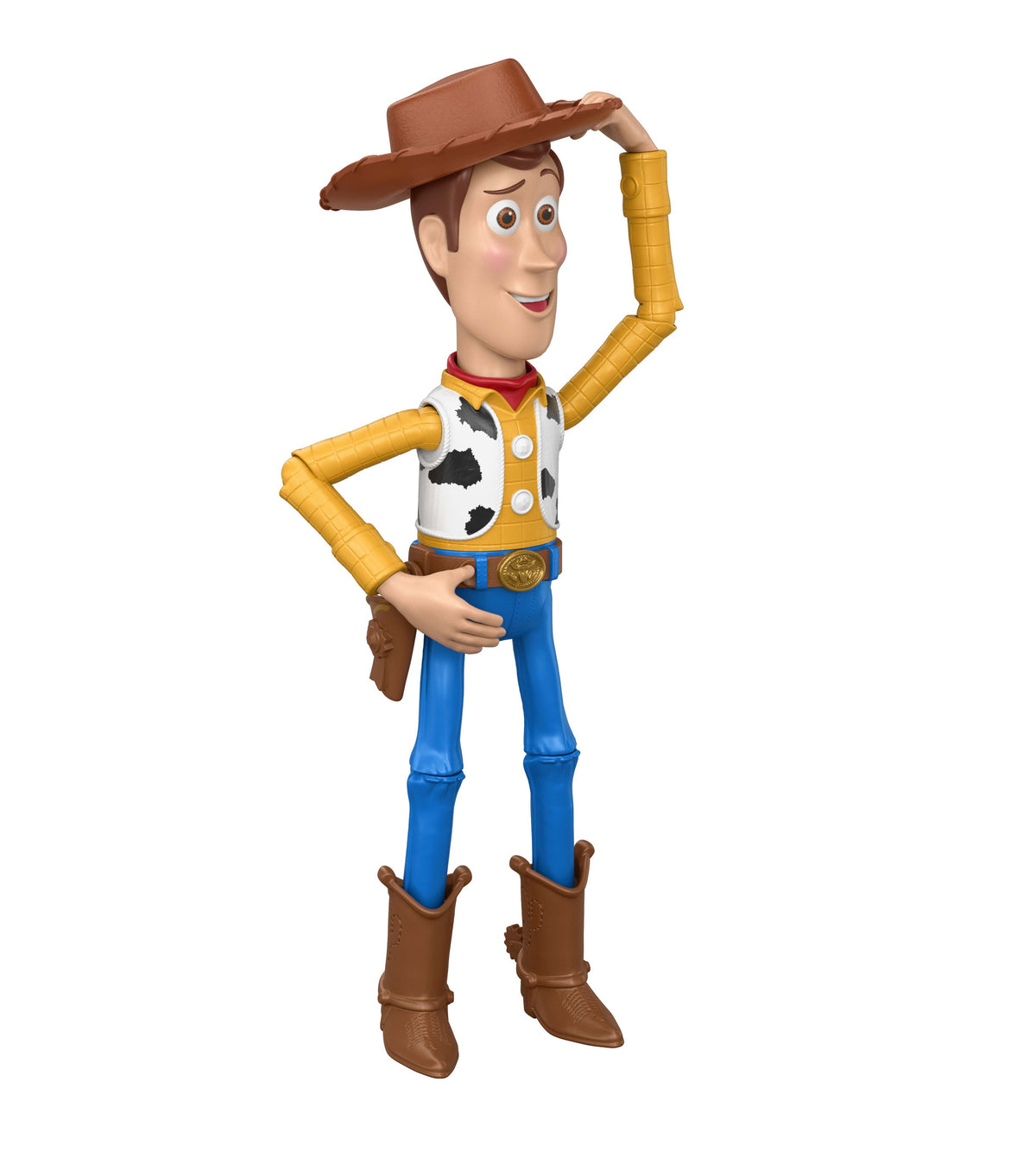 Disney Toy Story 5 Hello Woody 12-Inch Hat-Tipping Action Figure