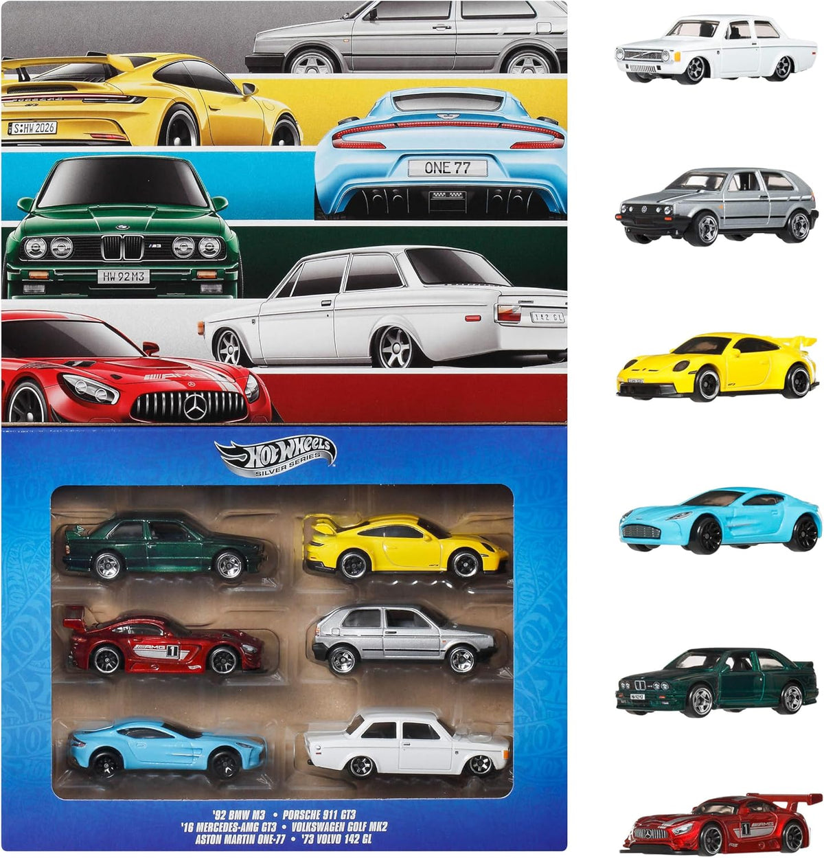 Hot Wheels Euro Style 6-Pack 1:64 Scale Die-Cast Cars