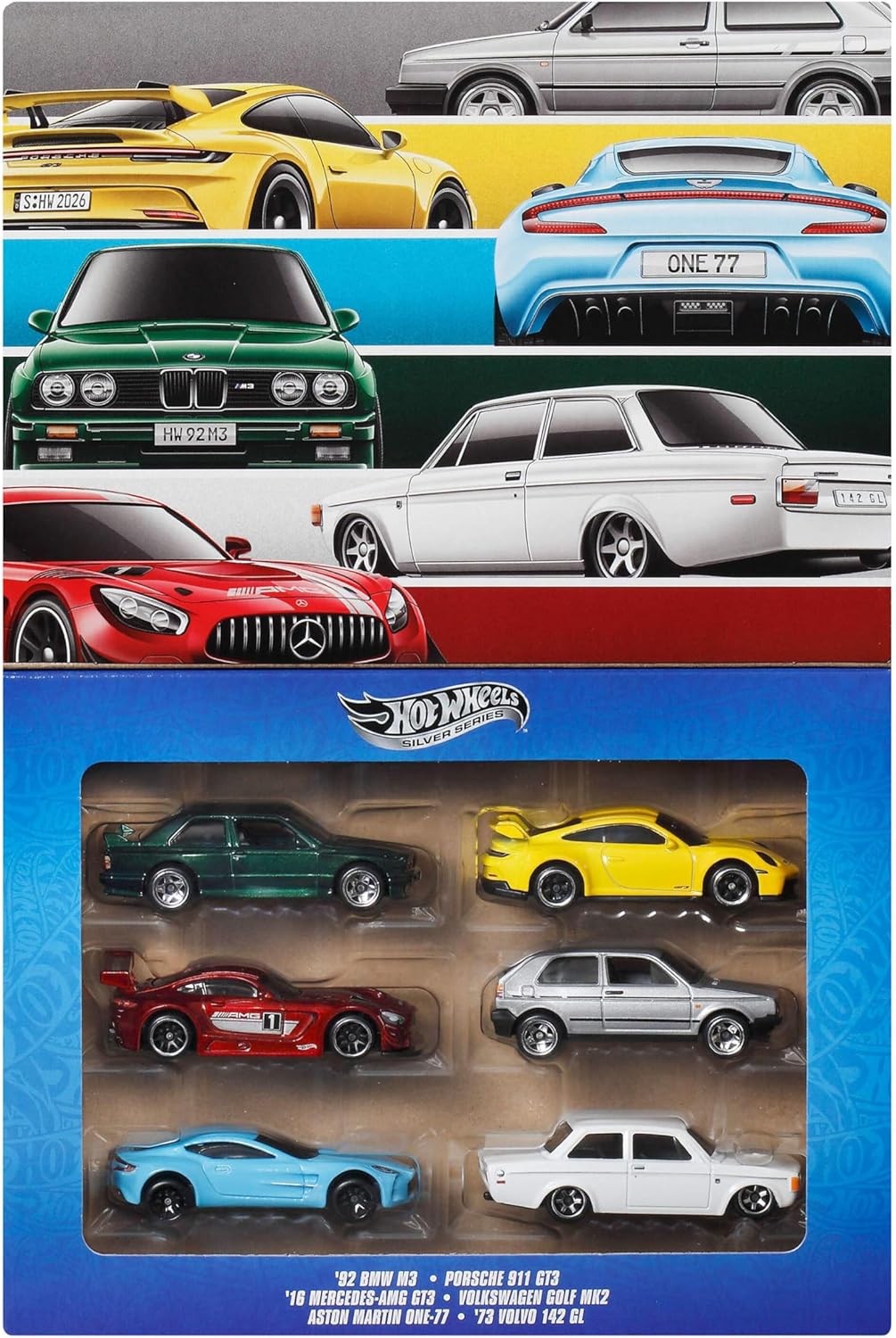 Hot Wheels Euro Style 6-Pack 1:64 Scale Die-Cast Cars