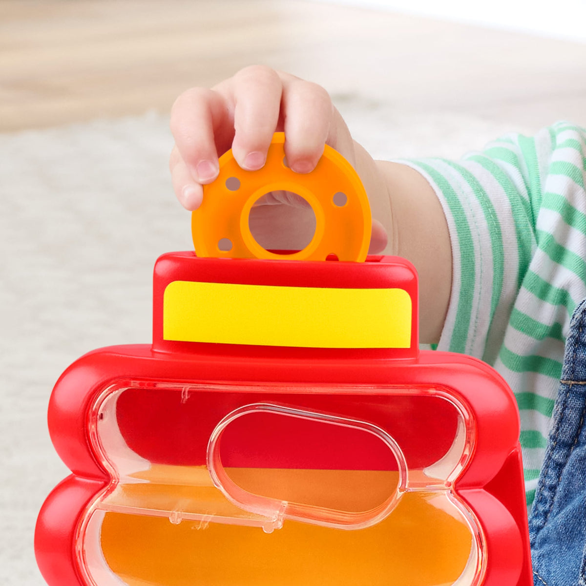 Fisher-Price Drop Through Rock-a-Stack Baby Stacking Toy