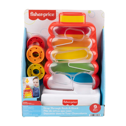 Fisher-Price Drop Through Rock-a-Stack Baby Stacking Toy