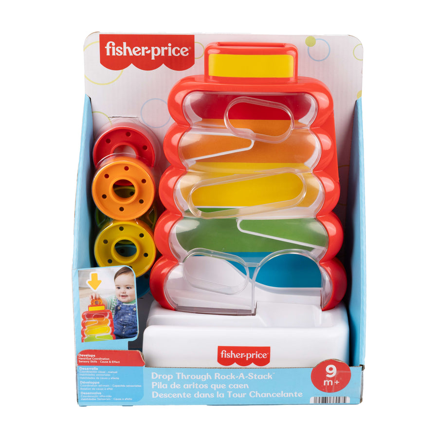 Fisher-Price Drop Through Rock-a-Stack Baby Stacking Toy
