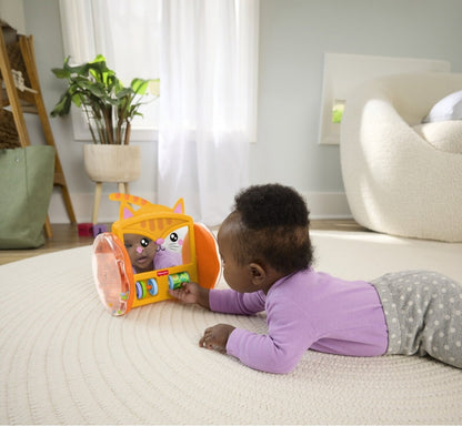 Fisher-Price Crawl-After Kitty Mirror Baby Activity Toy