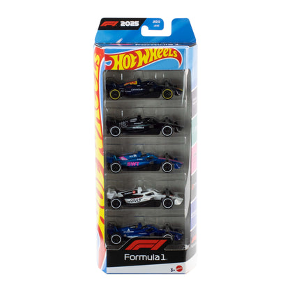 Hot Wheels Premium F1 Race Car 5-Pack 1:64 Scale