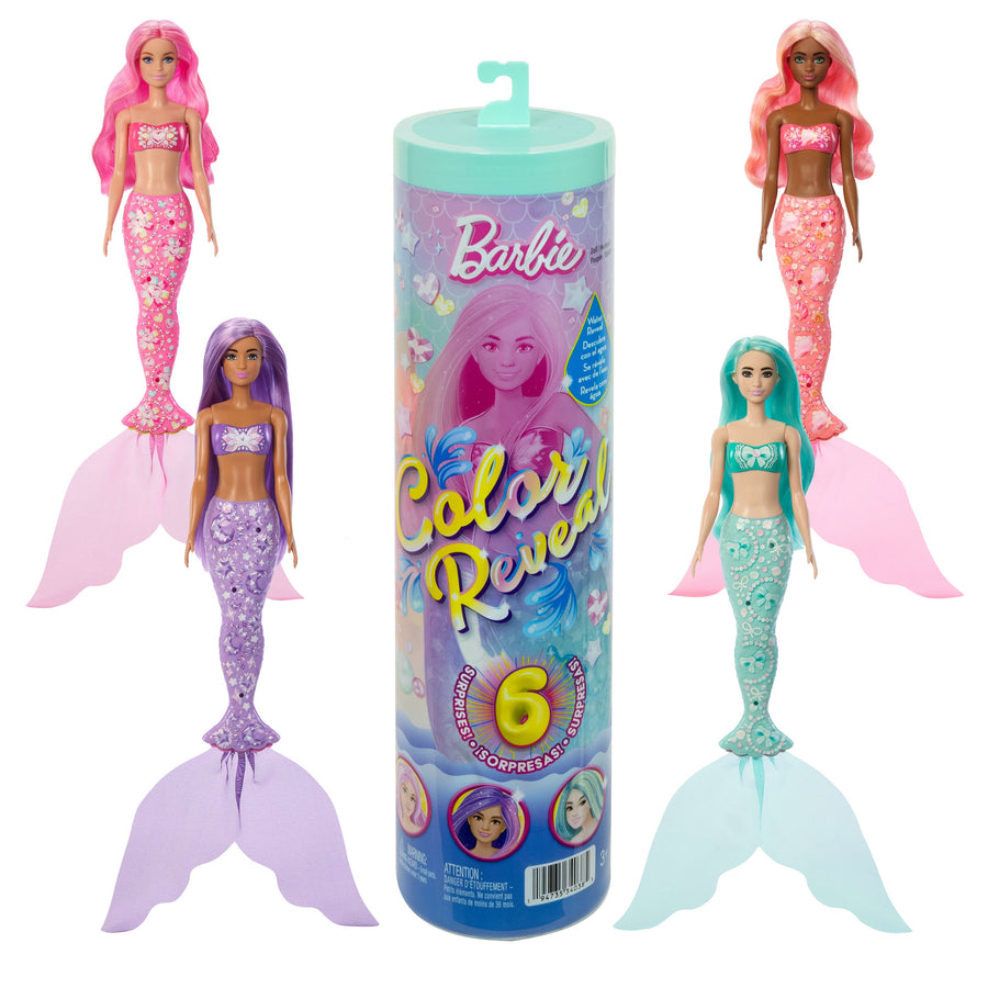 Barbie Mermaid Color Reveal Doll with Accessories (Assorted Colors) - Sold per piece