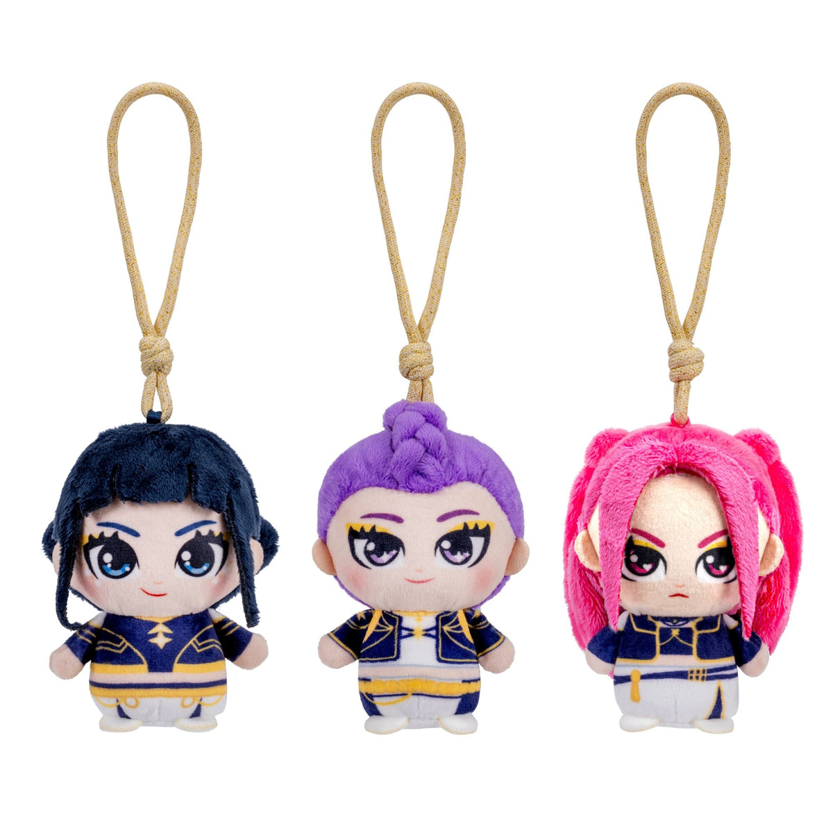 K - POP Demon Hunters 4 Inch Clip - On Plush Character Toys - Sold per piece (Random selection)