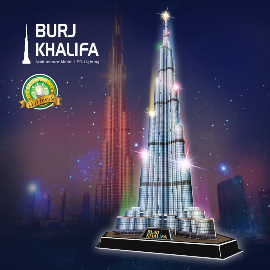 3D Puzzle Burj Khalifa 136-Piece UAE Battery-Operated