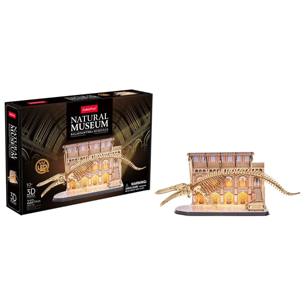 3D Puzzle Blue Whale 222-Piece