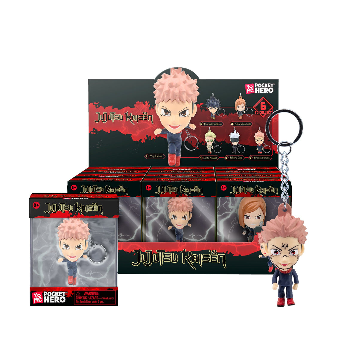 Jujutsu Kaisen Key Chain Pocket Hero Assortment 1-piece
