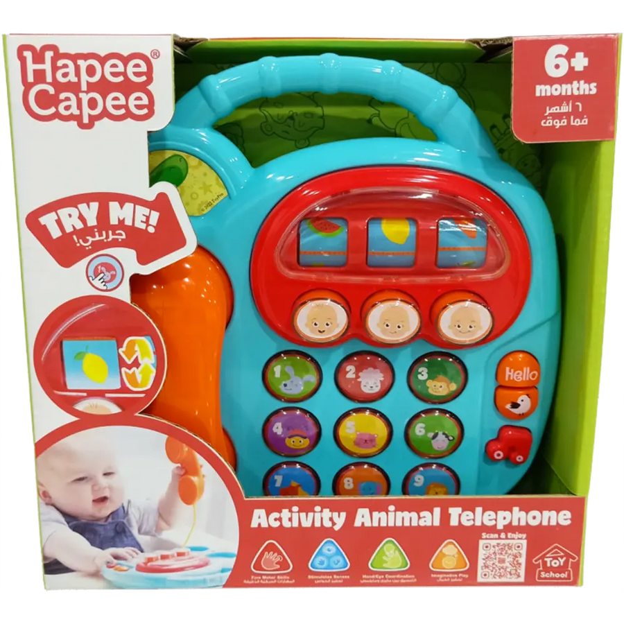 Hapee Capee Activity Animal Telephone Battery Operated