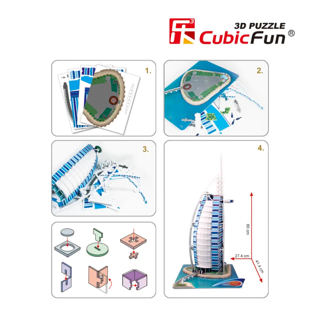3D Puzzle Burj Al Arab 101-Piece UAE