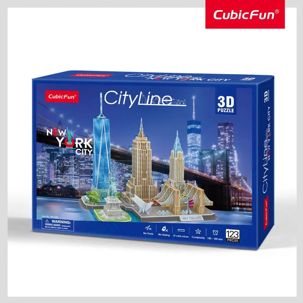 Cubic Fun 3D Puzzles City Line NewYork