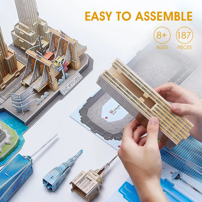 Cubic Fun 3D Puzzles City Line NewYork
