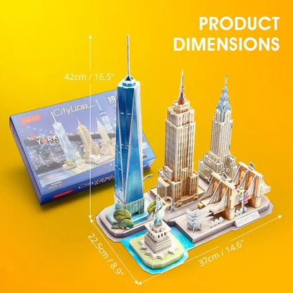 Cubic Fun 3D Puzzles City Line NewYork