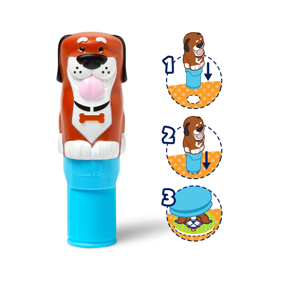 Melissa & Doug Sticker WOW! Dog Sticker Stamper & Activity Pad Set