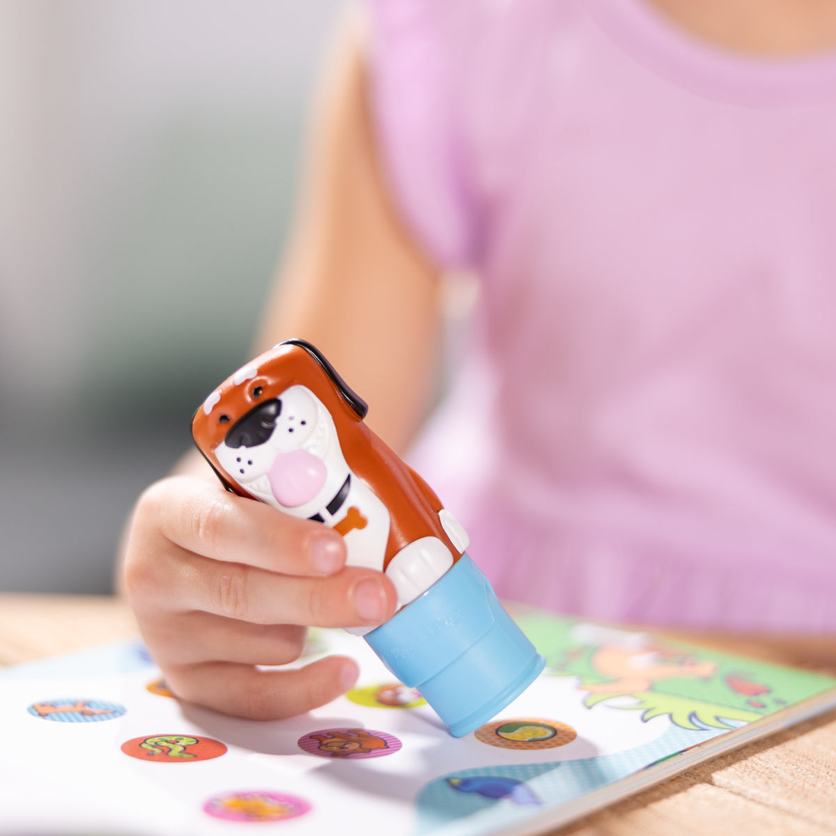 Melissa & Doug Sticker WOW! Dog Sticker Stamper & Activity Pad Set