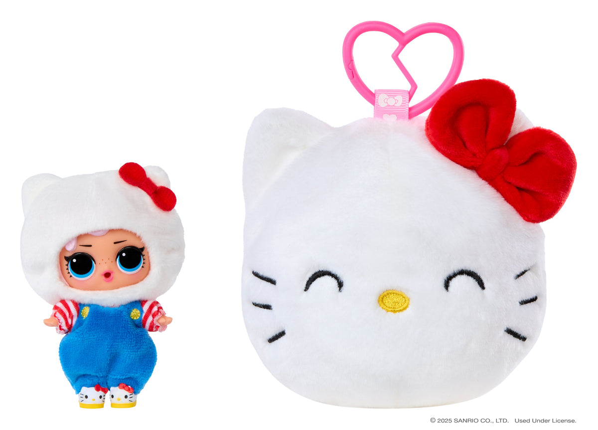 L.O.L. Surprise Loves Hello Kitty Reversible Plush Surprise Collectible - Sold per Piece (Random Selection)