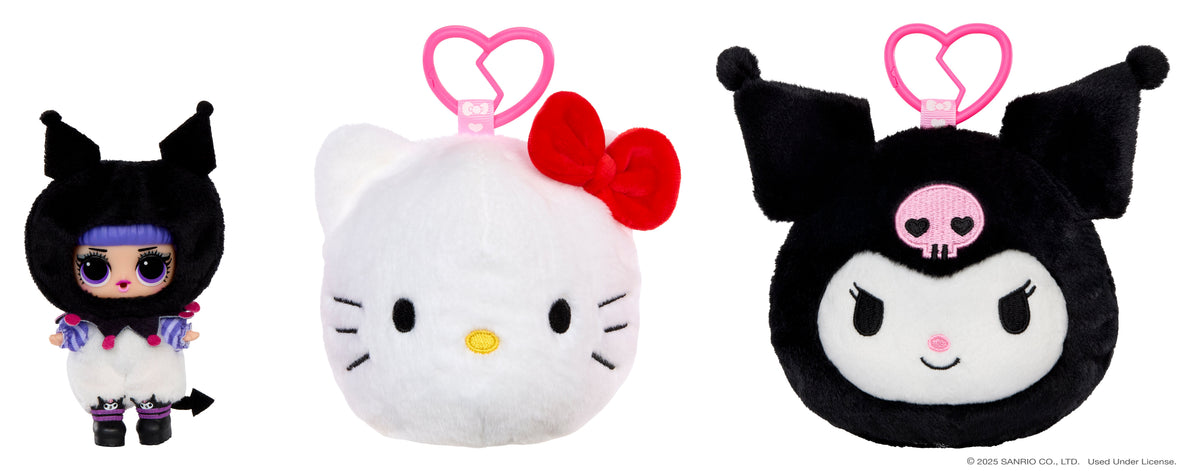 L.O.L. Surprise Loves Hello Kitty Reversible Plush Surprise Collectible - Sold per Piece (Random Selection)
