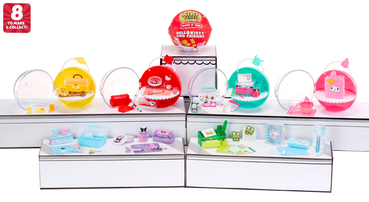 Miniverse Make It Mini Sanrio Mini Collectibles Blind Box Series Featuring Hello Kitty, Kuromi, Cinnamoroll & Keroppi
