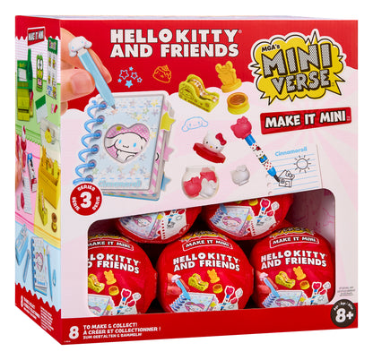 Miniverse Make It Mini Sanrio Mini Collectibles Blind Box Series Featuring Hello Kitty, Kuromi, Cinnamoroll & Keroppi