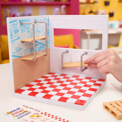 Miniverse Make It Mini Spaces Starter Pack Red Miniature Display and Customization Set