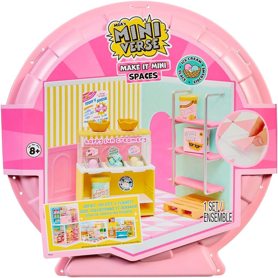 Miniverse Make It Mini Spaces Starter Pack Pink Miniature Display and Customization Set