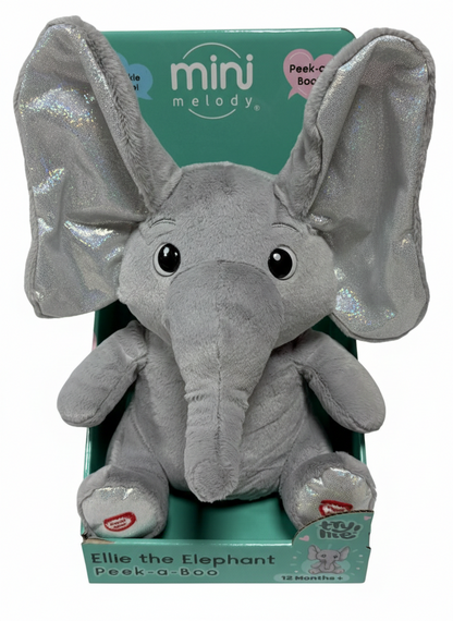 Mini Melody Peekaboo Ellie the Elephant Interactive Plush Toy - 28 cm
