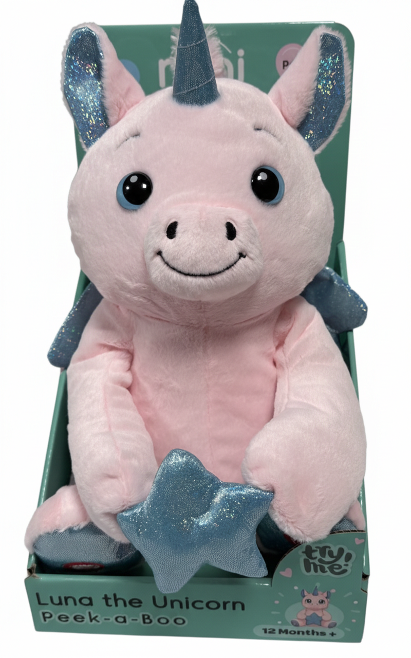 Mini Melody Peekaboo Luna the Unicorn Interactive Plush Toy