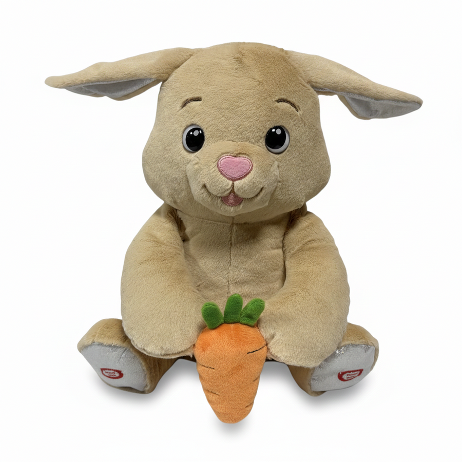 Mini Melody Peekaboo Nibbles the Bunny Interactive Plush Toy - 28cm