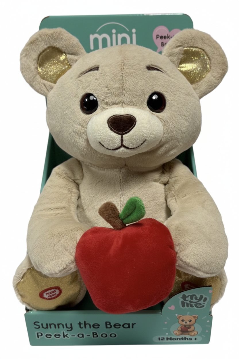 Mini Melody Peekaboo Sunny the Bear Interactive Plush Toy