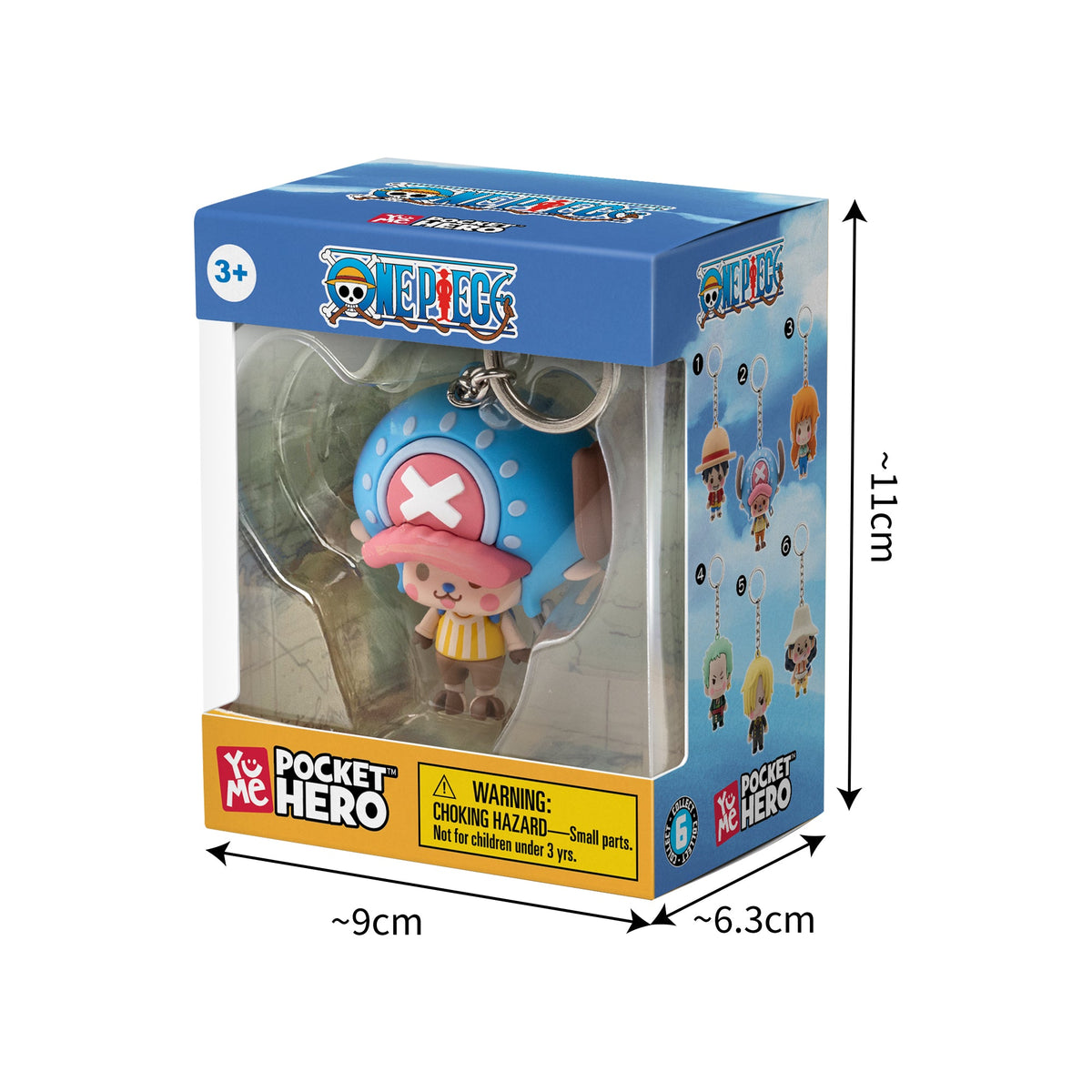 One Piece Key Chain Pocket Hero Series 2 Assortment 1-piece