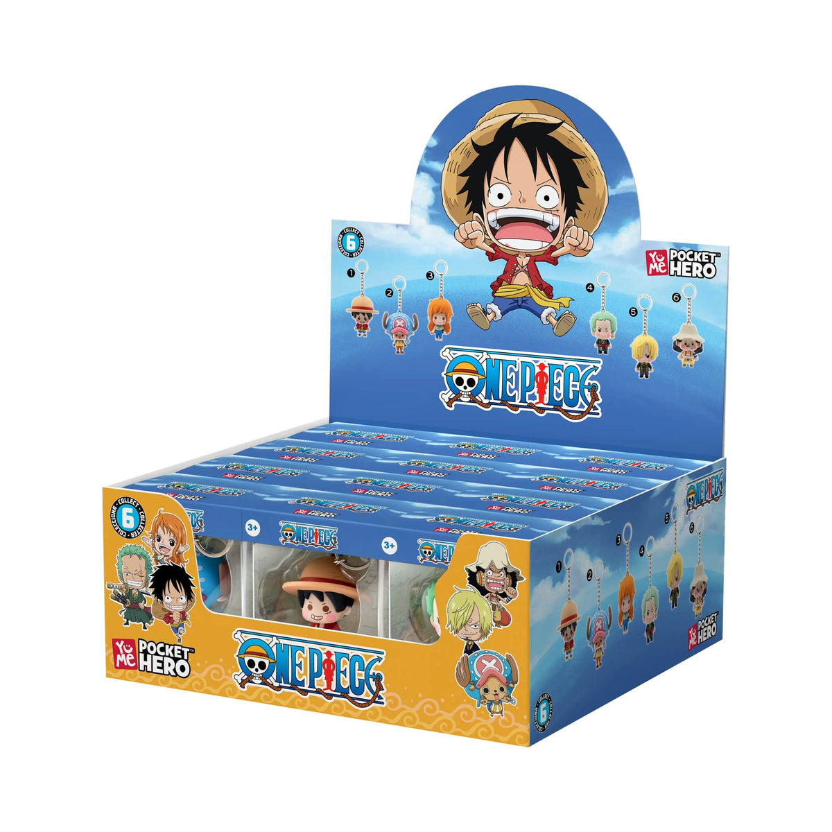 One Piece Key Chain Pocket Hero Series 2 Assortment 1-piece