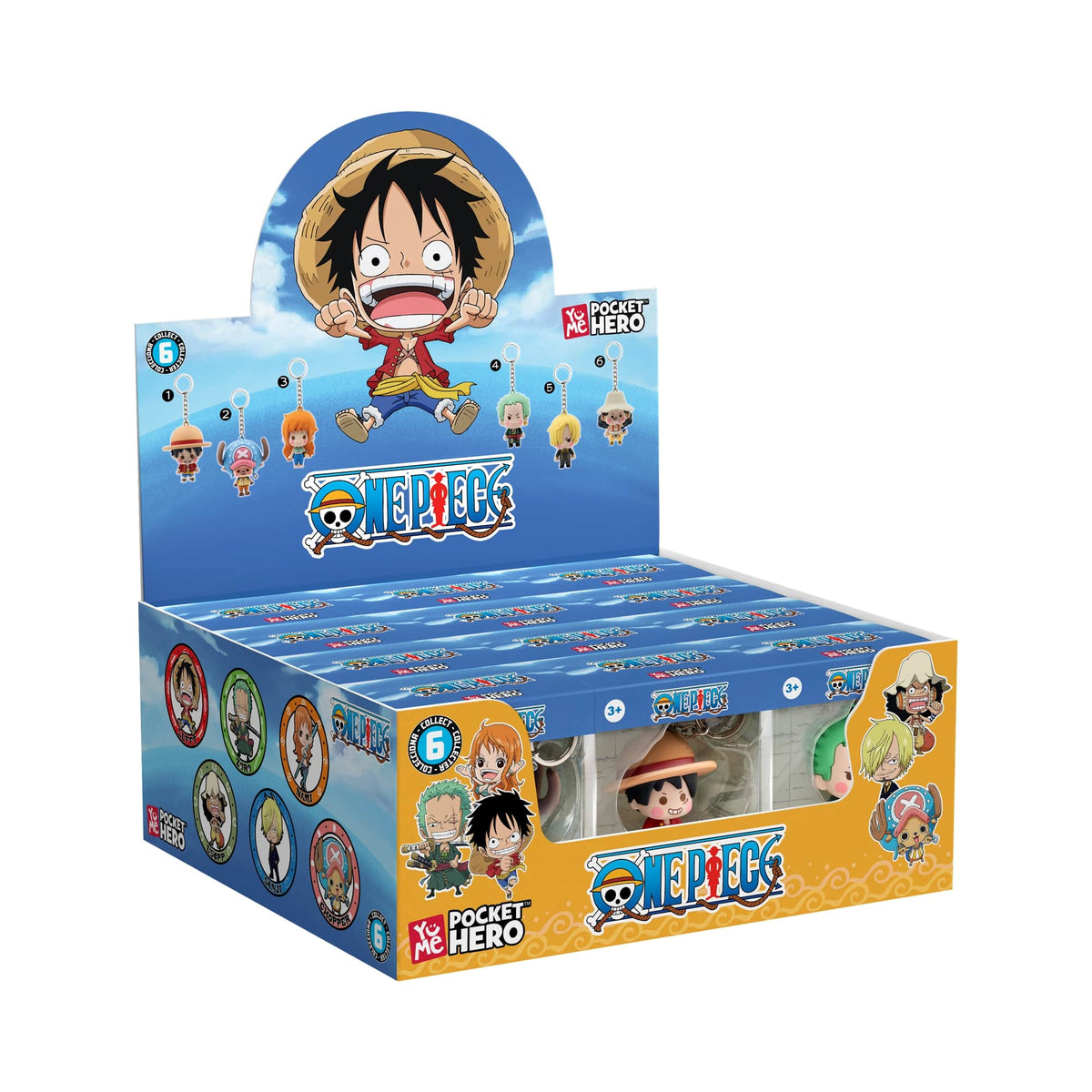 One Piece Key Chain Pocket Hero Series 2 Assortment 1-piece