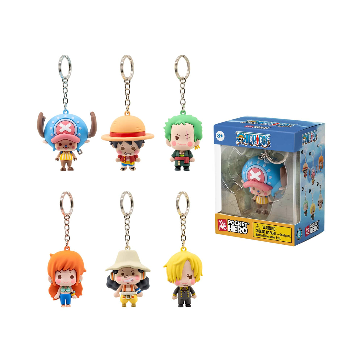 One Piece Key Chain Pocket Hero Series 2 Assortment 1-piece