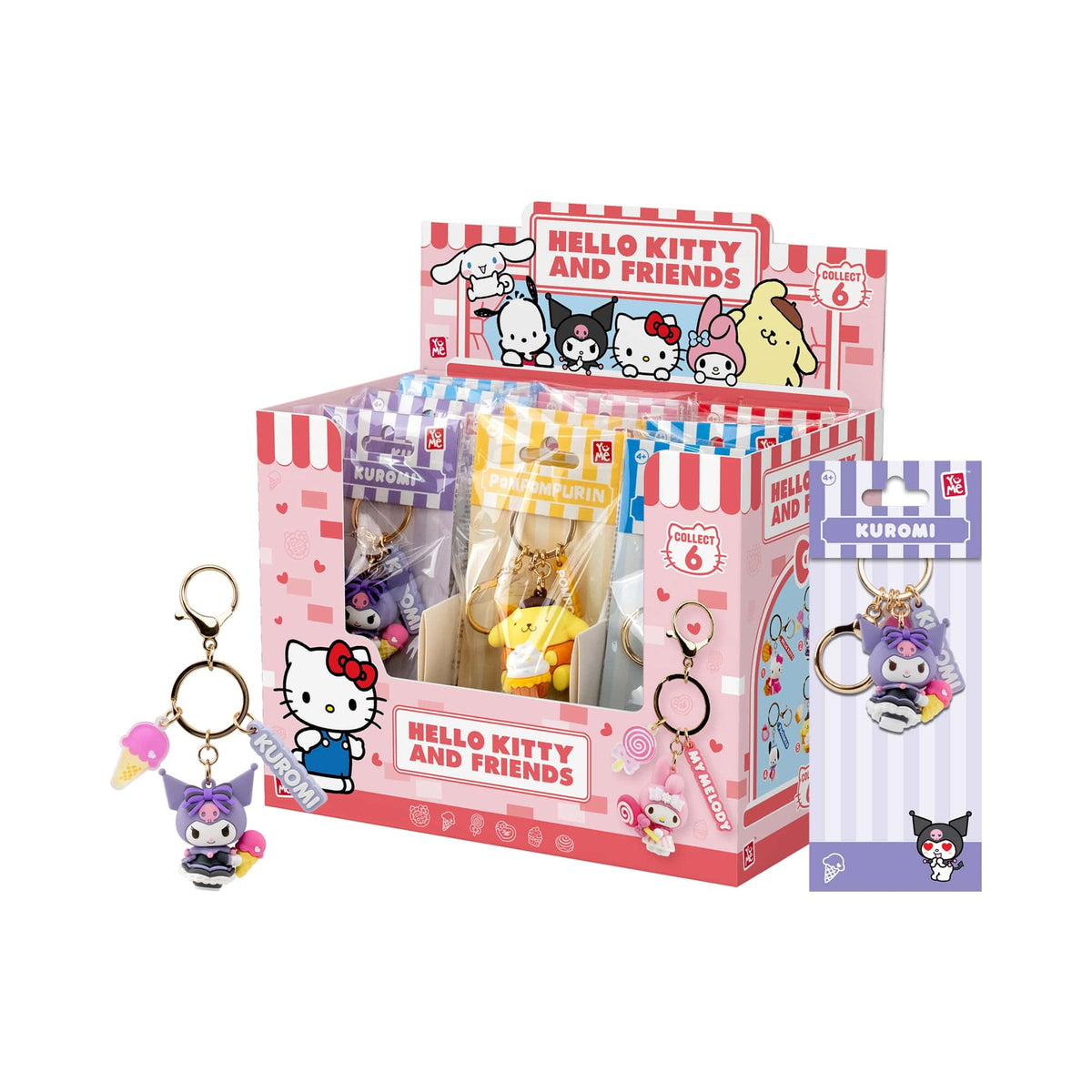 Hello Kitty Key Chain Tea Party Series Assortment 1-piece