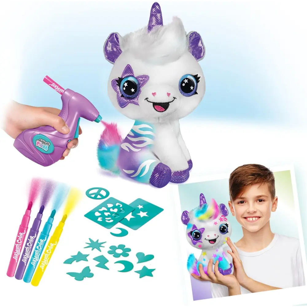 Airbrush Plush Unicorn Battery-Operated
