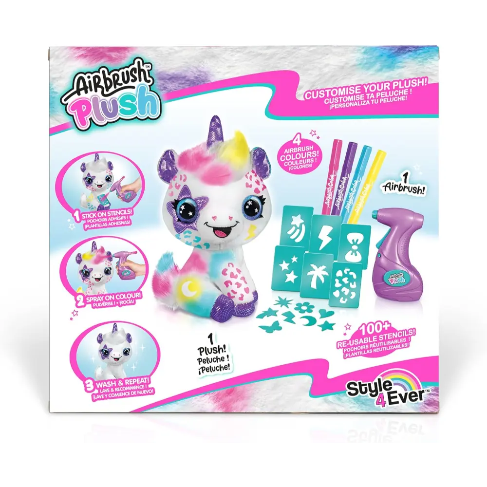Airbrush Plush Unicorn Battery-Operated