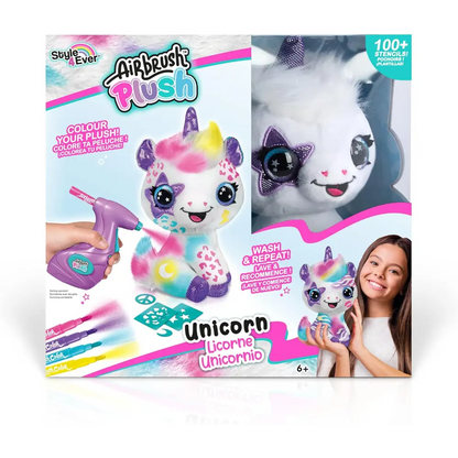 Airbrush Plush Unicorn Battery-Operated