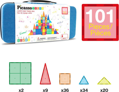 Picasso Magnetic Tiles With Case 101-Piece