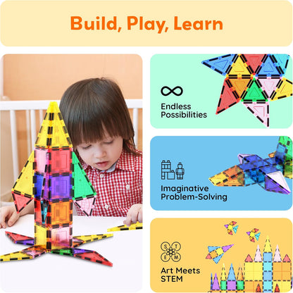 Picasso Magnetic Tiles With Case 101-Piece
