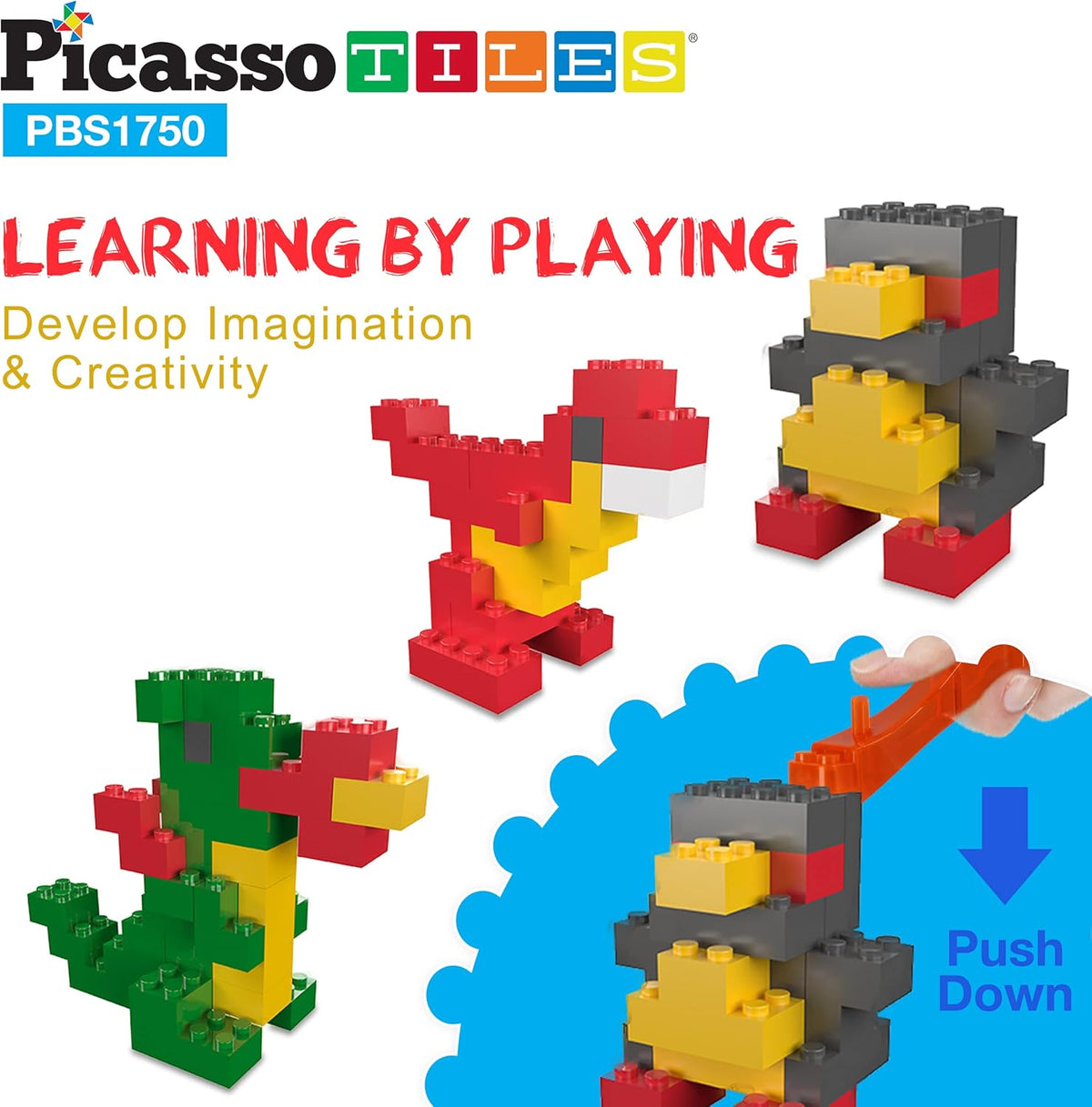 Picasso Magnetic Building Blocks 1750-Piece