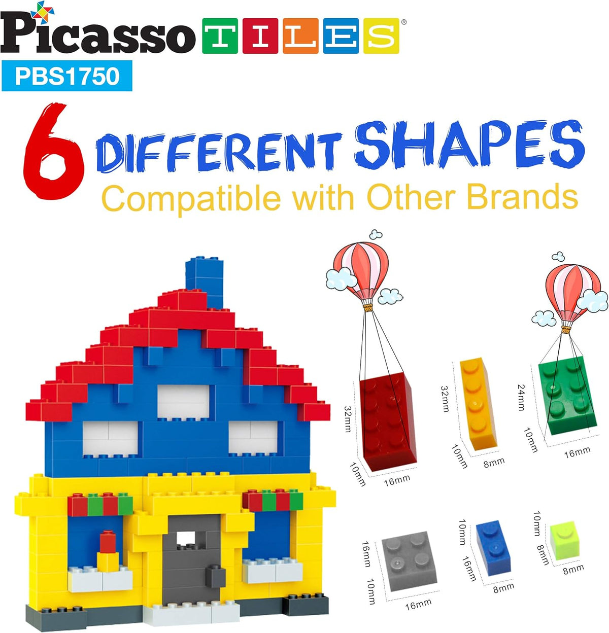 Picasso Magnetic Building Blocks 1750-Piece