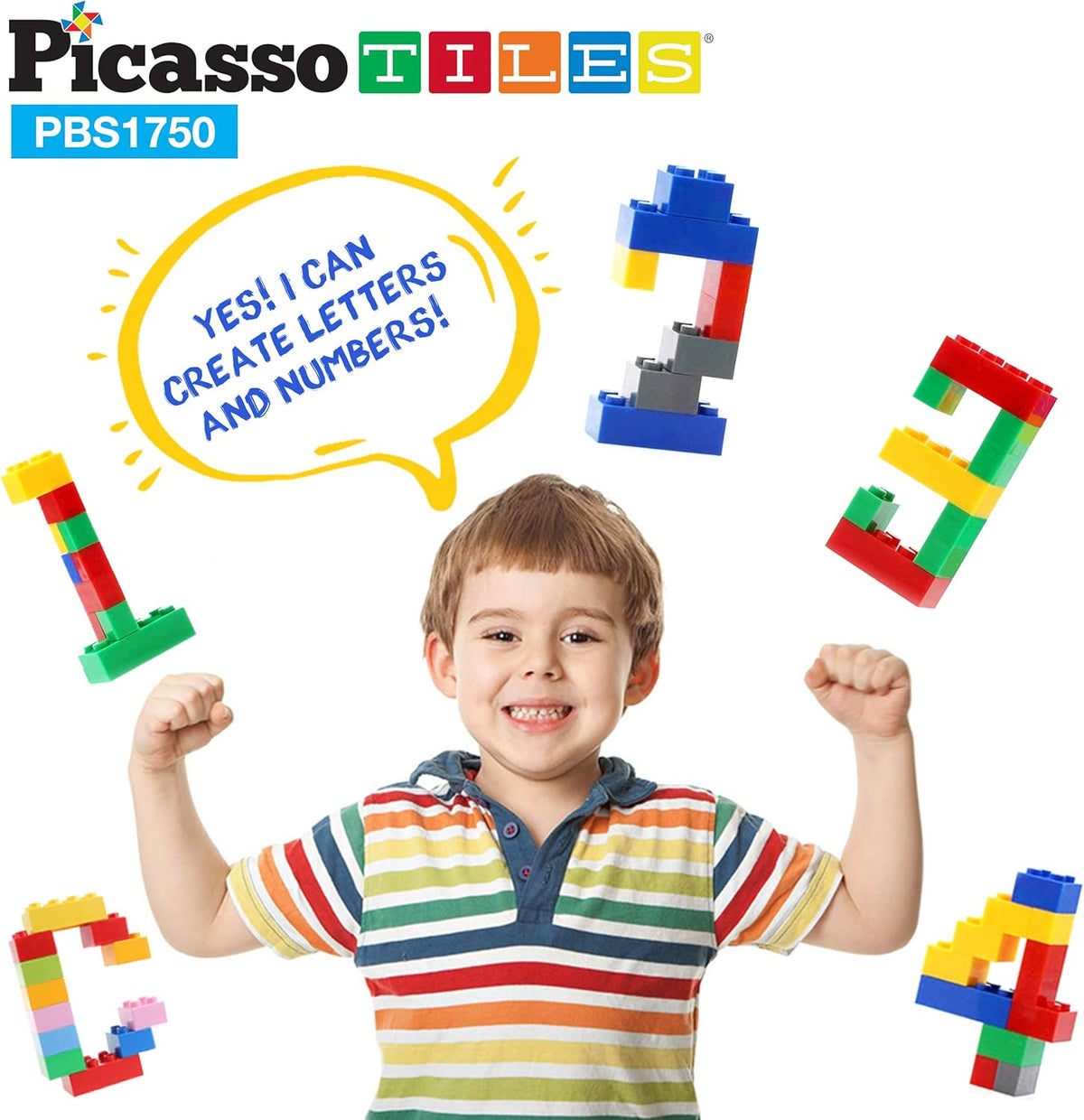 Picasso Magnetic Building Blocks 1750-Piece