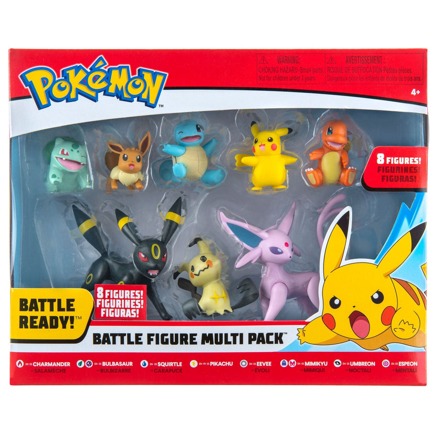 Pokemon Battle Figure Multipack 8-Pack 2 and 3 Inch