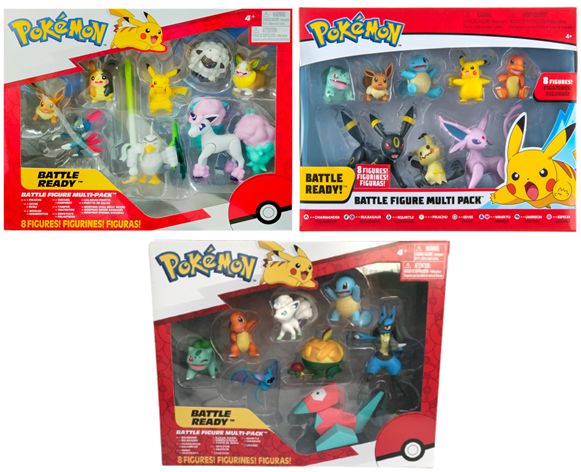 Pokemon Battle Figure Multipack 8-Pack 2 and 3 Inch