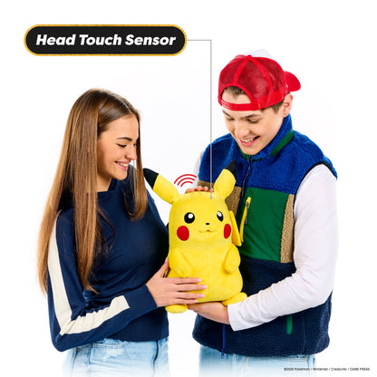 Pokemon RealFX Pikachu Interactive Puppet with Authentic Sounds & Lifelike Expressions Soft Plush Toy for Kids & Collectors