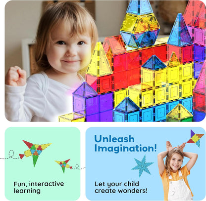 Picasso Magnetic Tiles Building Blocks 100-Piece